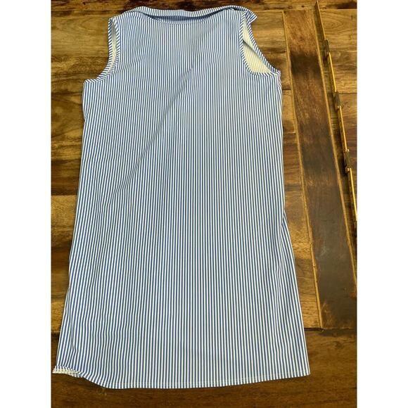 Jude Connally Carter Stripe Print Point Collar Short Sleeve Shirt Dress Size S - Picture 11 of 11